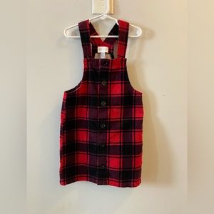 Toddler overall corduroy dress